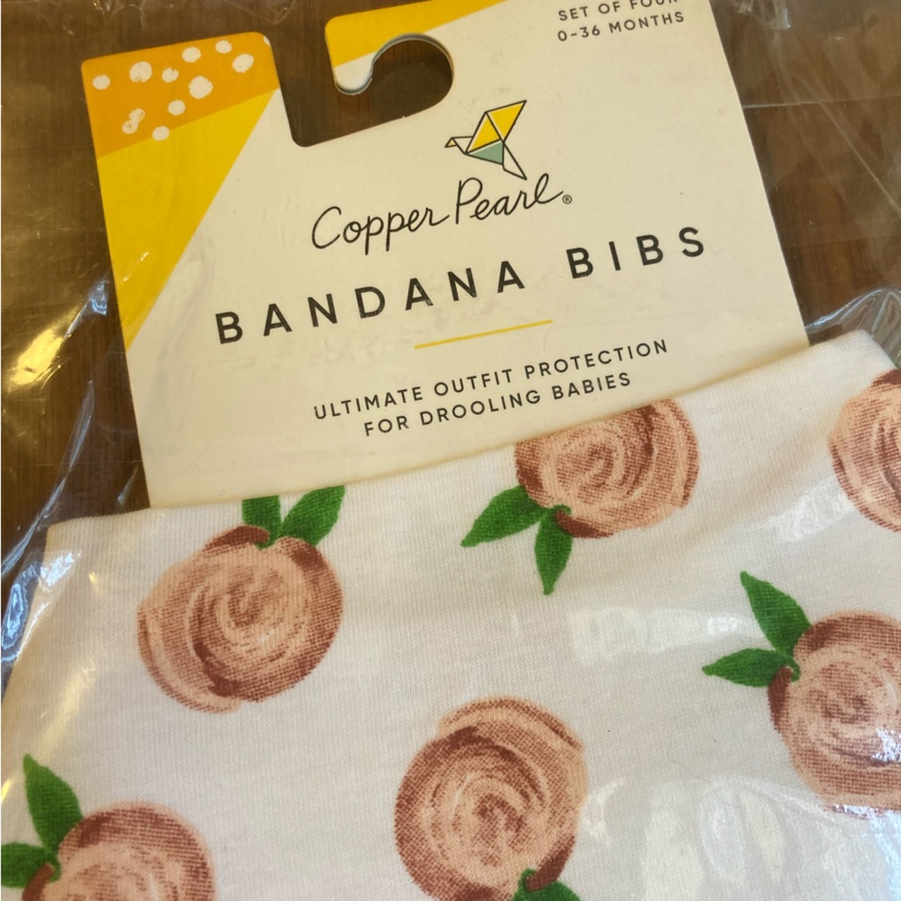 NEW Copper Pearl Baby Bandana Bibs